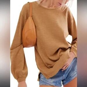 Free People We The Free Citronelle Soul Song Long Sleeve Top XS